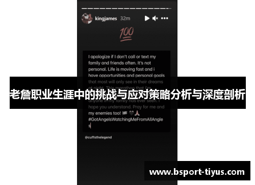 老詹职业生涯中的挑战与应对策略分析与深度剖析
